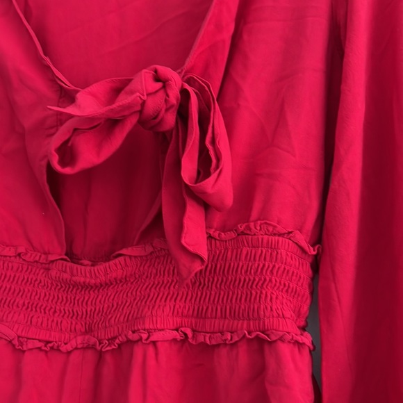 Red Lace Romper - Picture 4 of 6